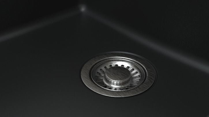 modern kitchen sink 3D model_1