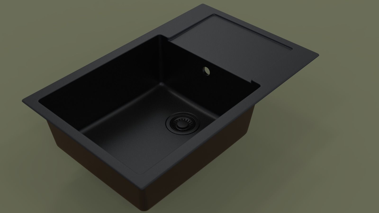 modern kitchen sink 3D model_2