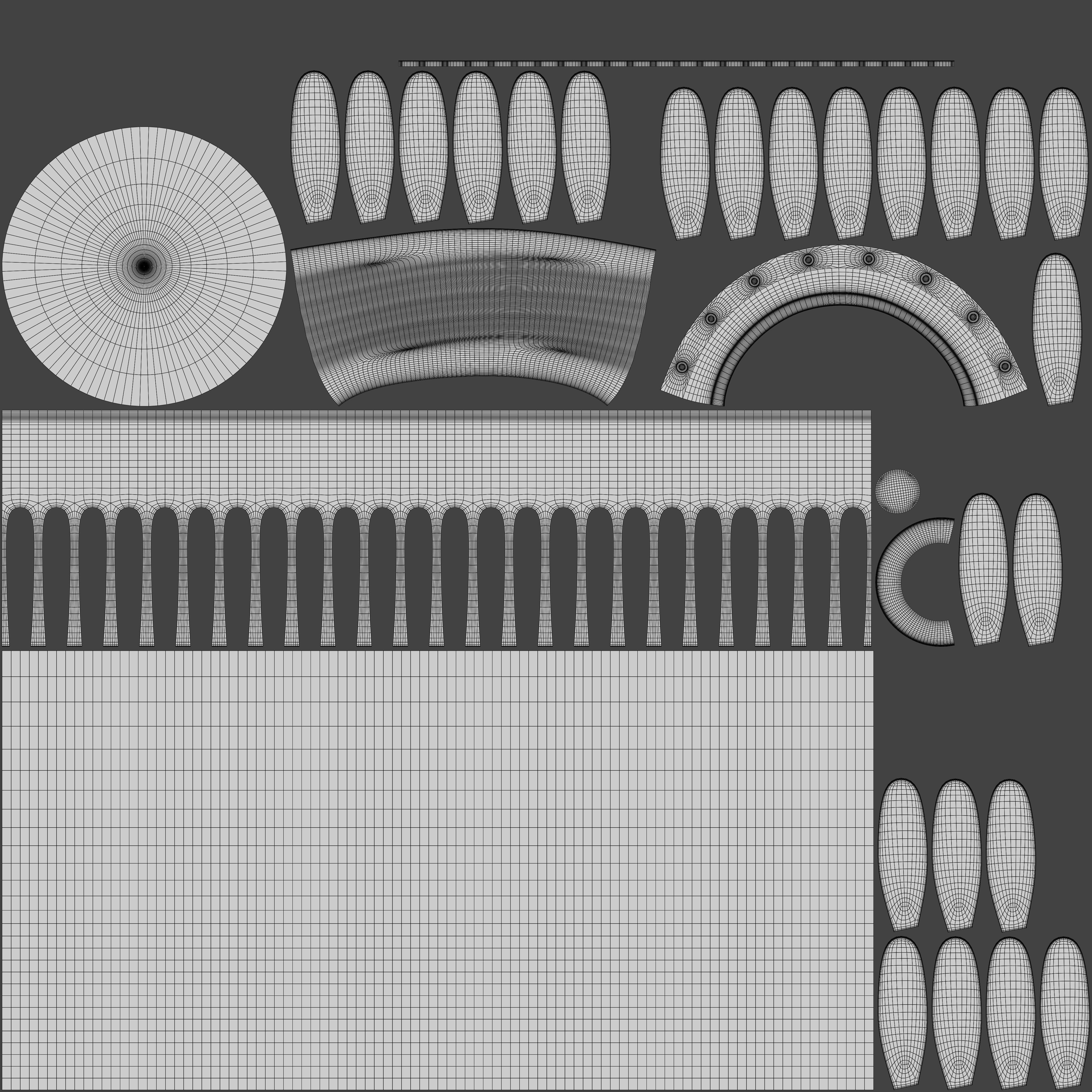 LED Twisted Candles Plain Bulb Low-poly 3D model_10