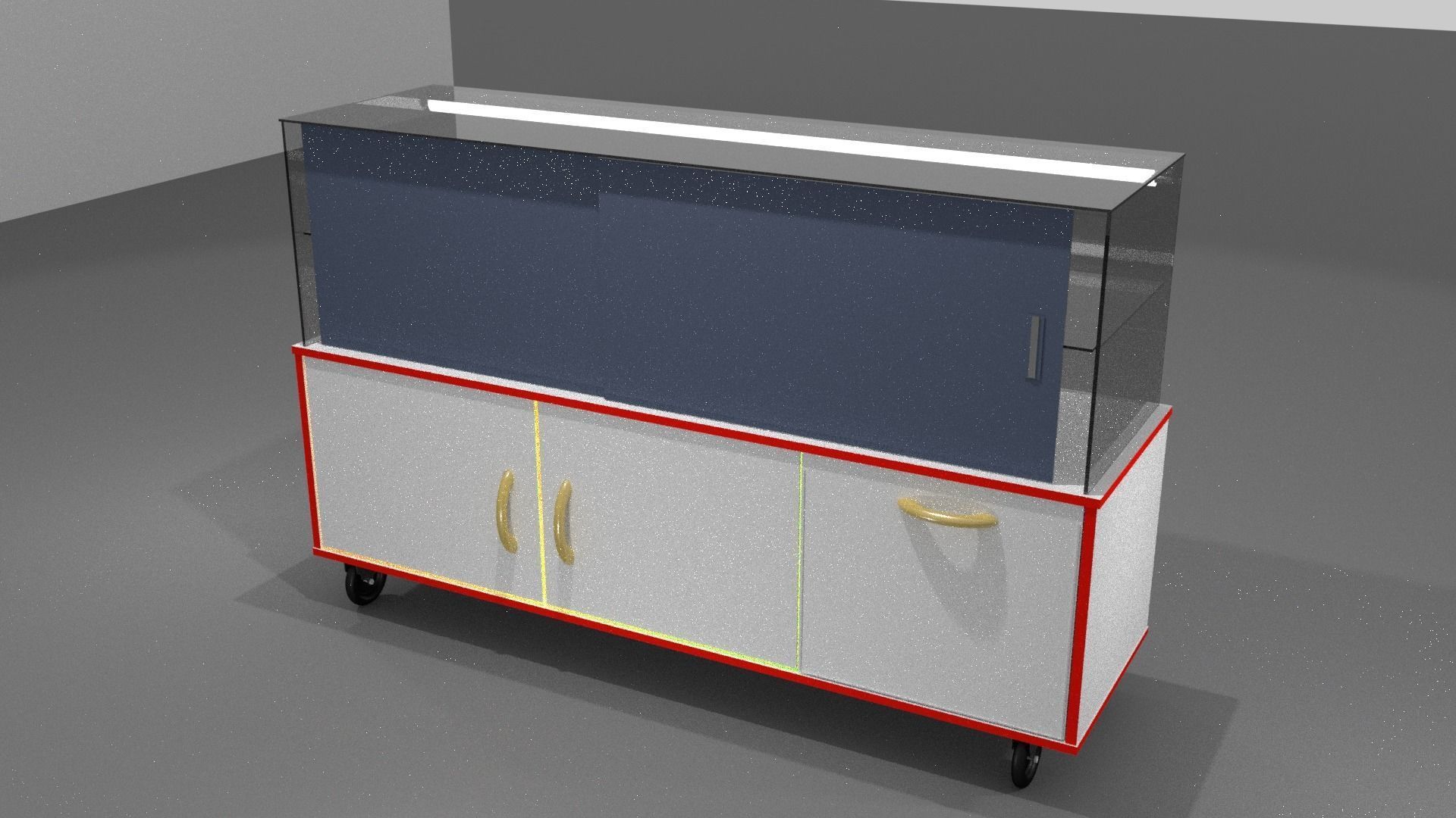 Shop or store display showcase Free low-poly 3D model_4