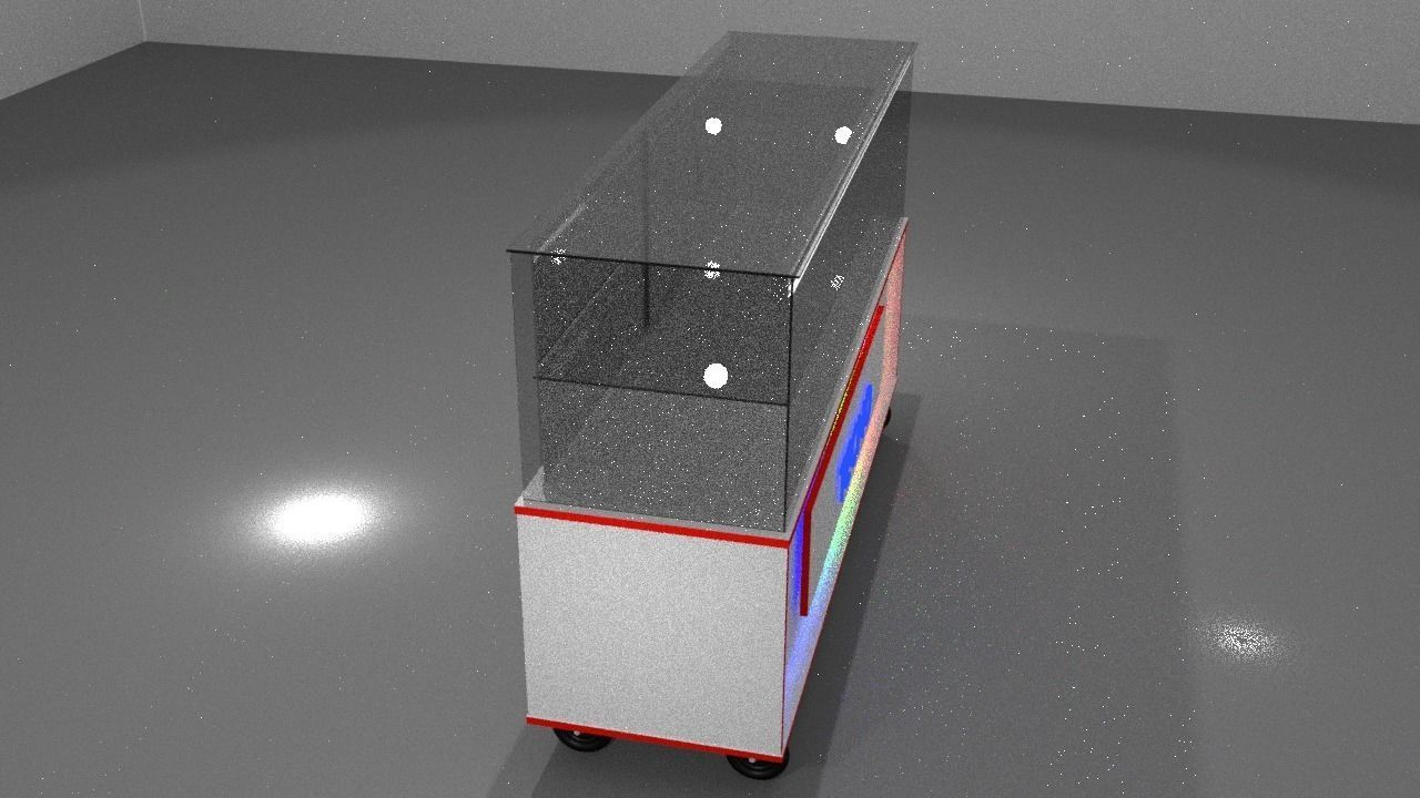 Shop or store display showcase Free low-poly 3D model_2