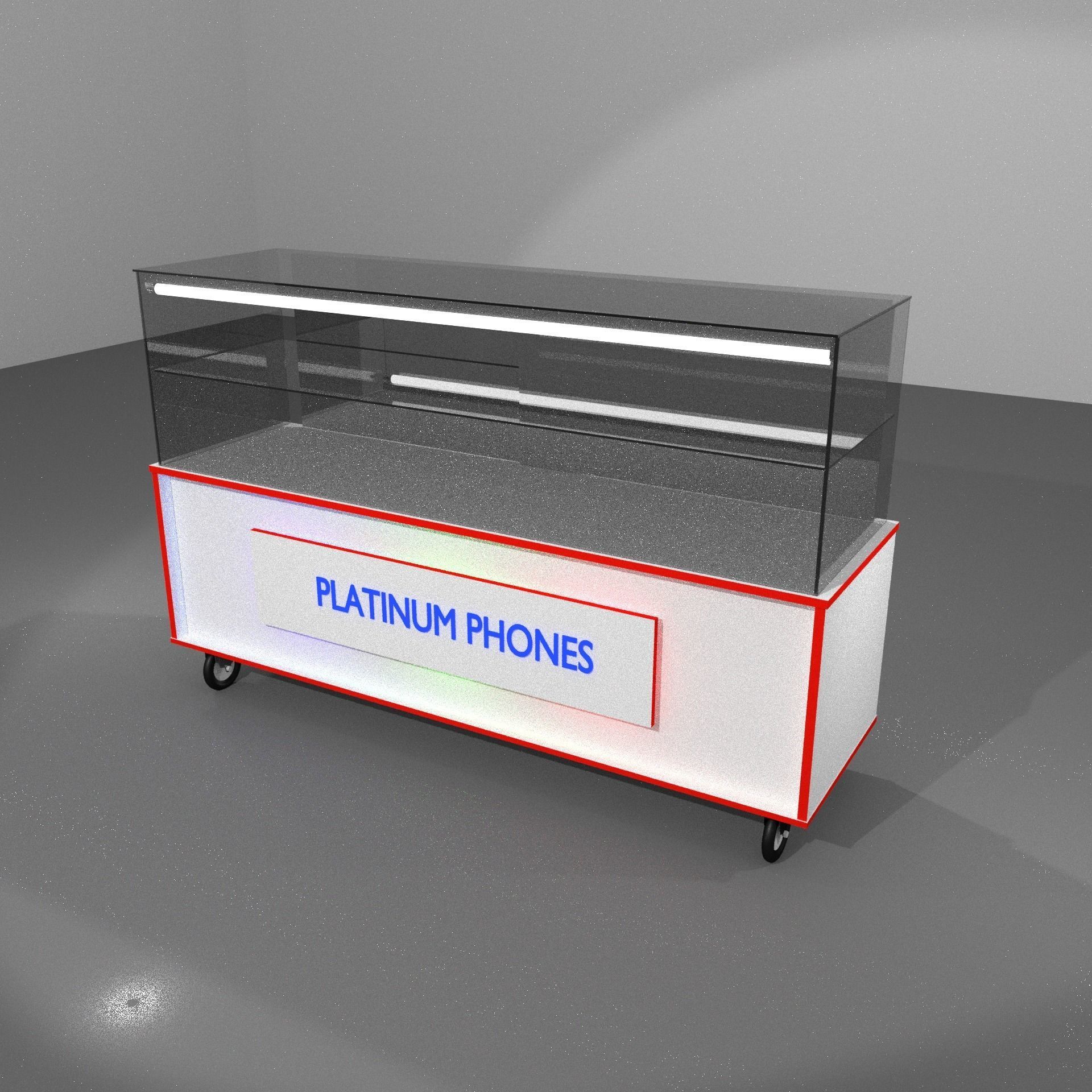 Shop or store display showcase Free low-poly 3D model_5