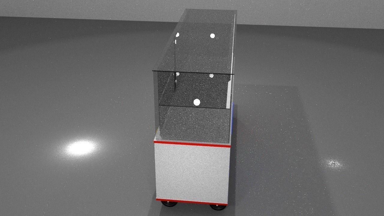 Shop or store display showcase Free low-poly 3D model_3