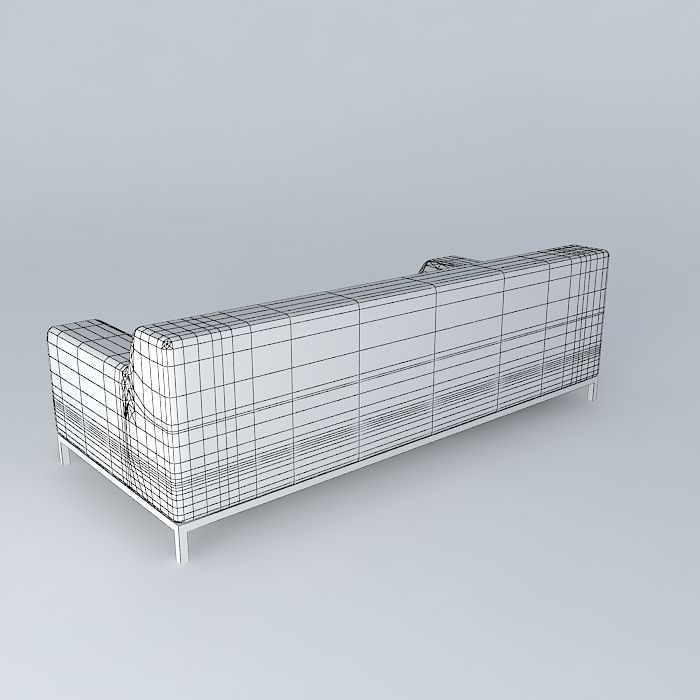 Kramfors Three seat sofa 3D model_4