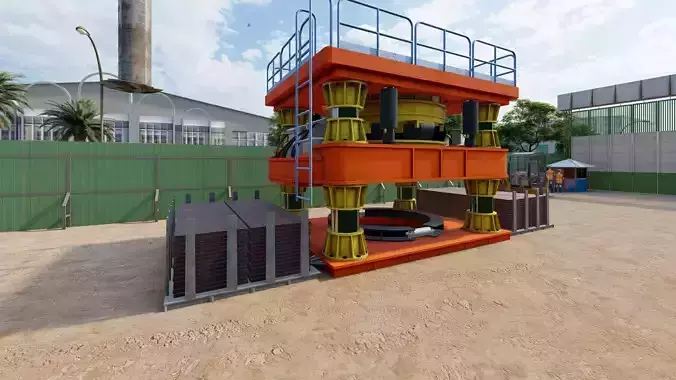Casing Rotator And Drill Machine 3D model