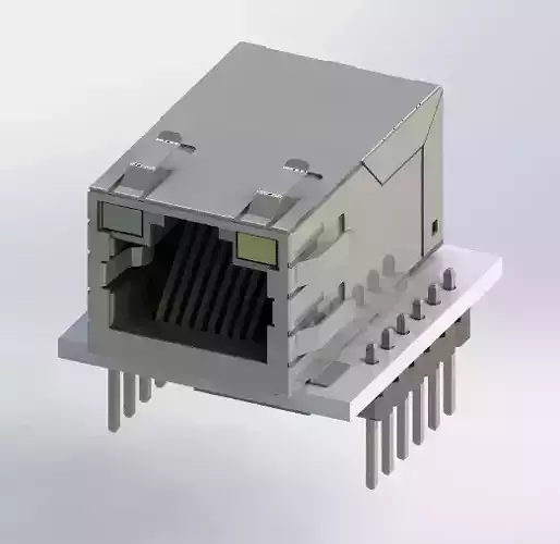 ENC28J60 mini network module RJ45 for Arduino  3D model