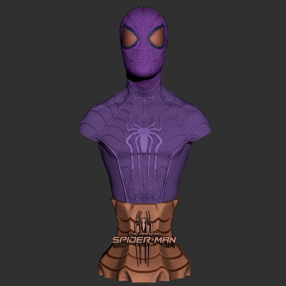 The Amazing Spider-Man - Bust 3D print model_2