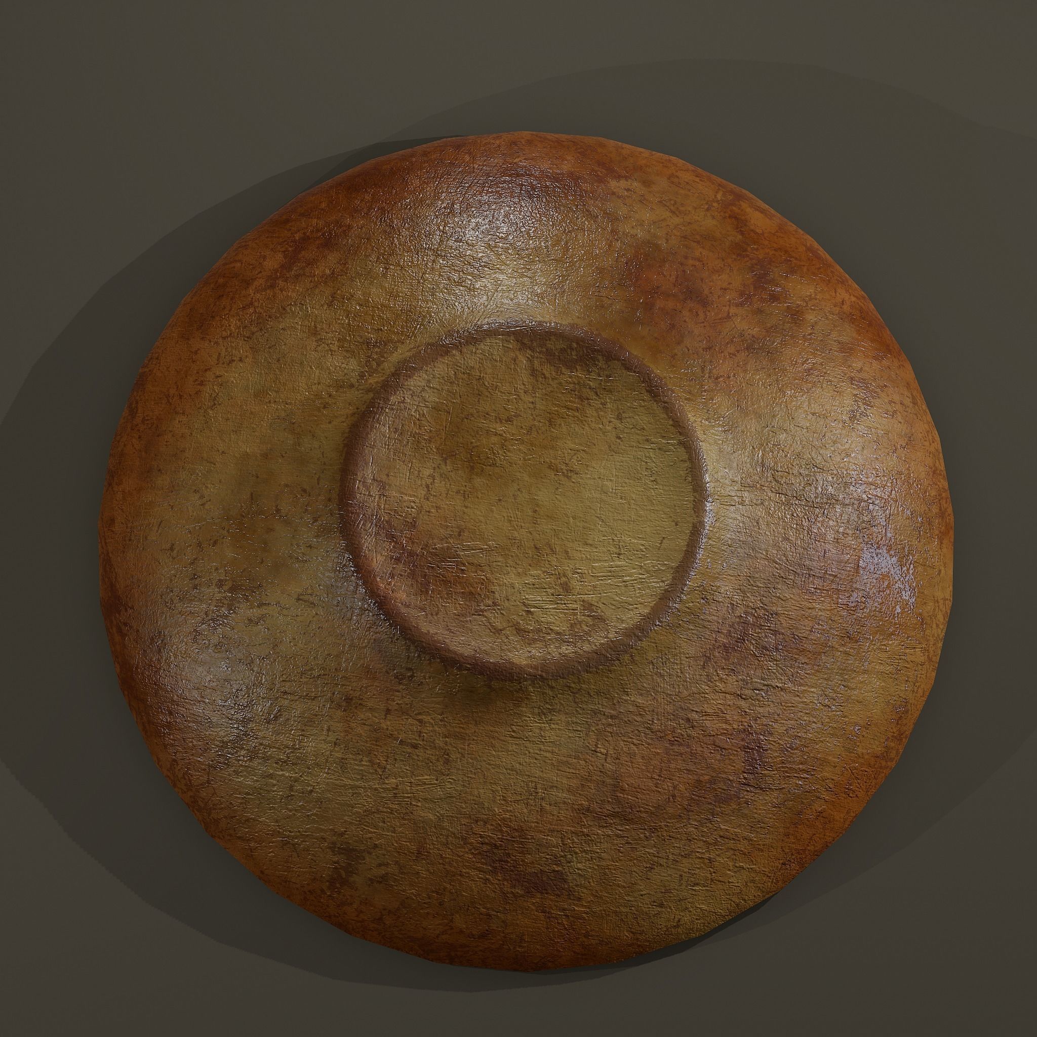 Terracotta Plate Free low-poly 3D model_12