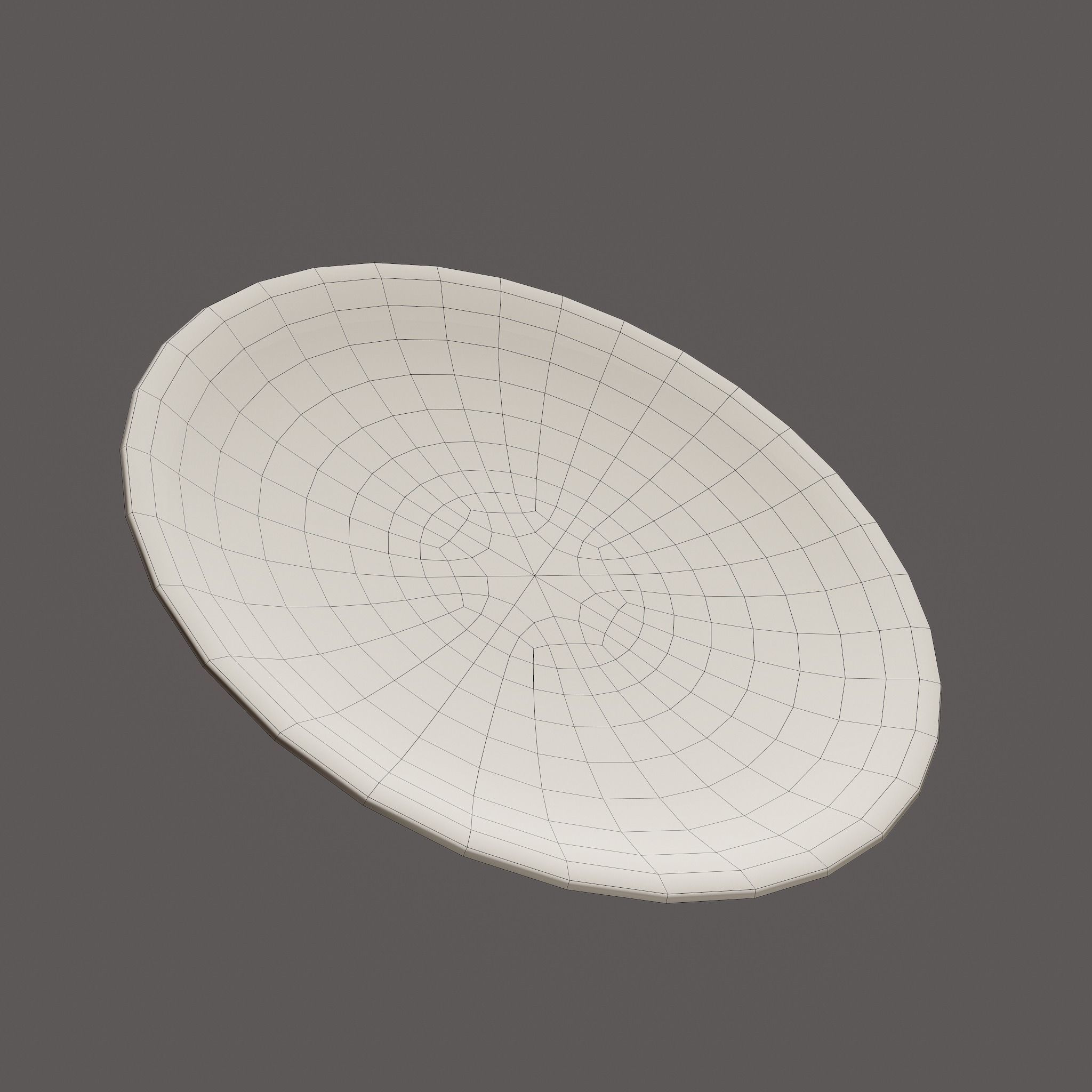 Terracotta Plate Free low-poly 3D model_33