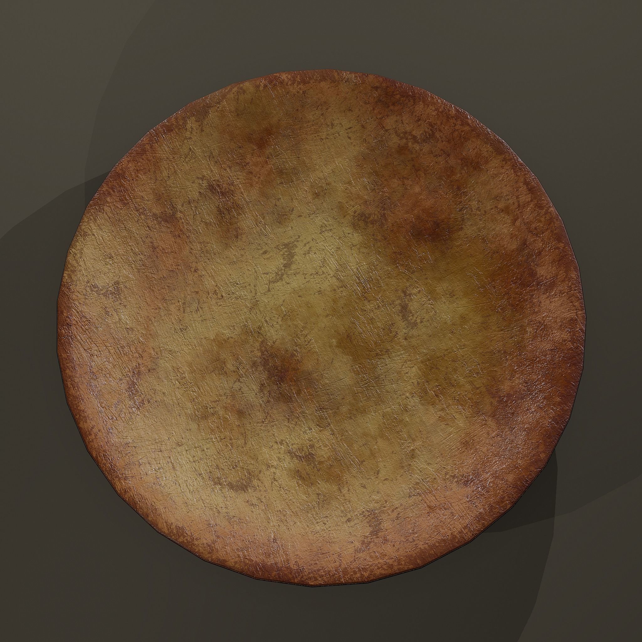 Terracotta Plate Free low-poly 3D model_9