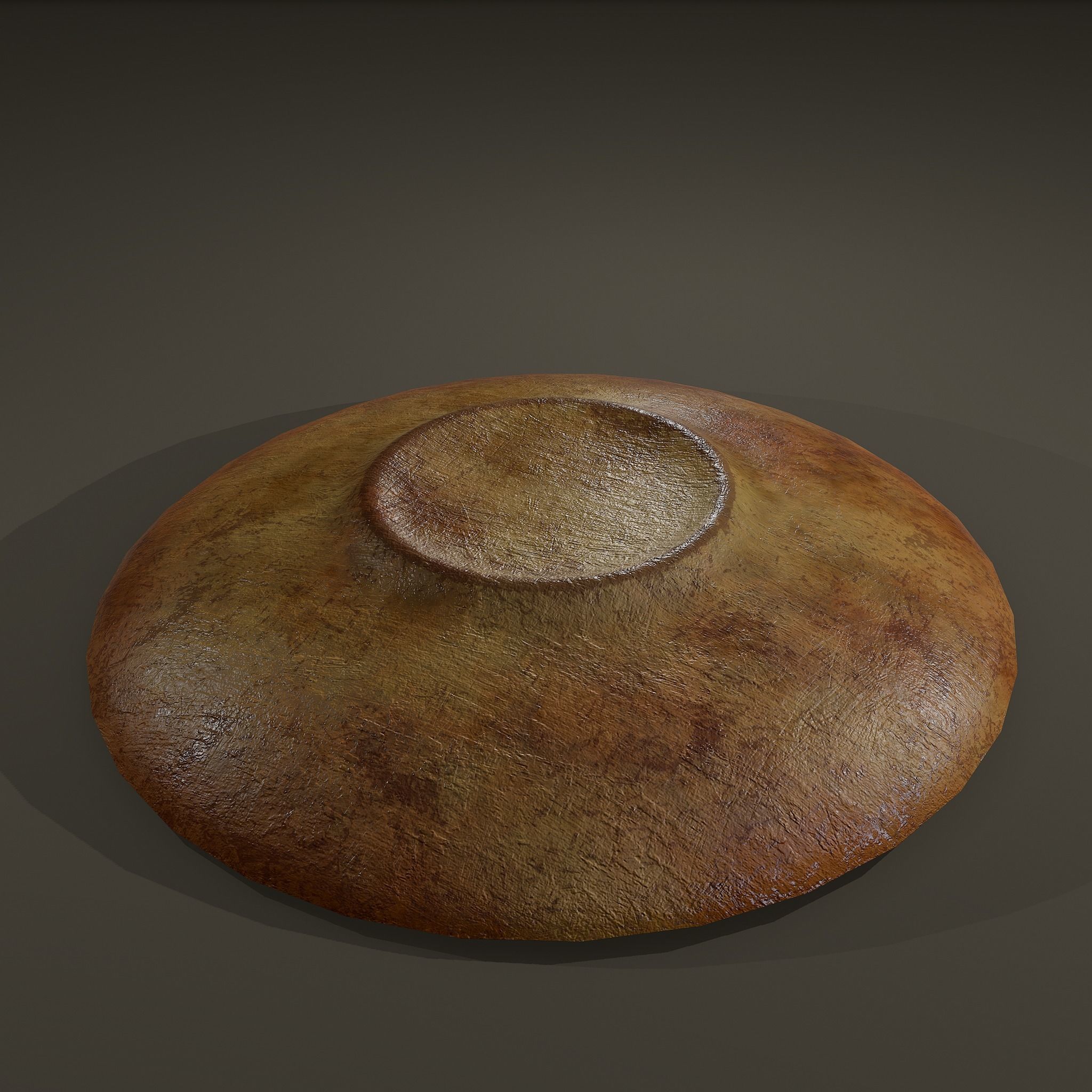 Terracotta Plate Free low-poly 3D model_11