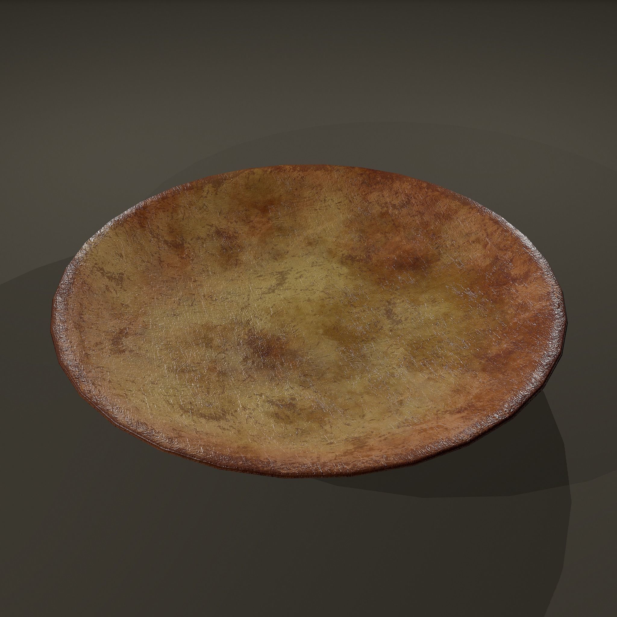 Terracotta Plate Free low-poly 3D model_6