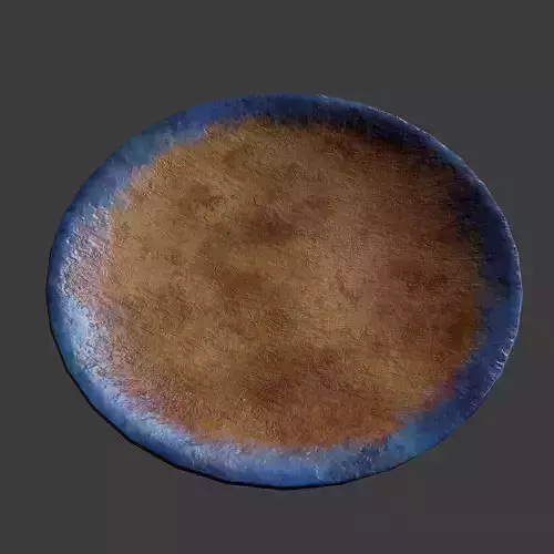 Terracotta Plate Free low-poly 3D model