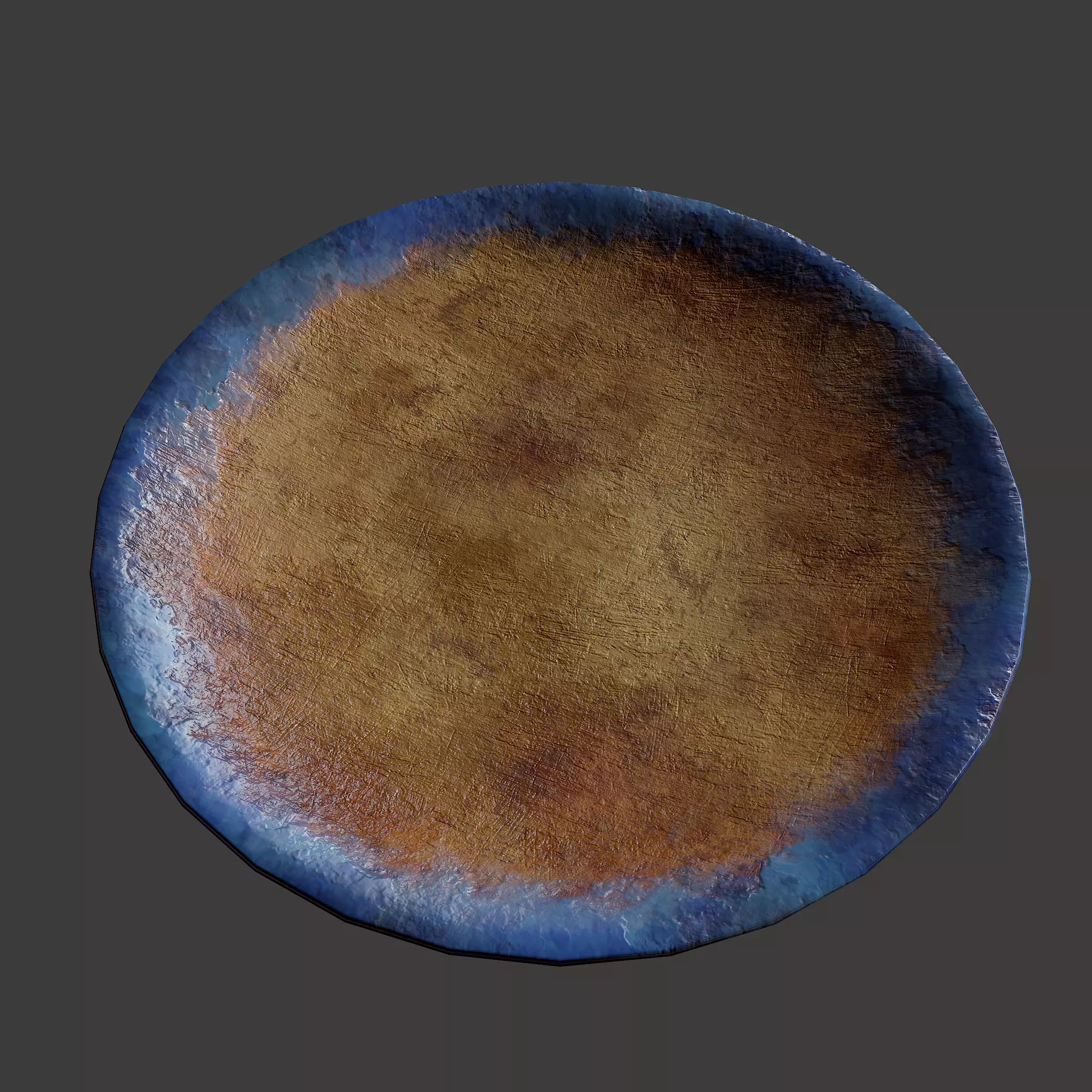 Terracotta Plate Free low-poly 3D model_0