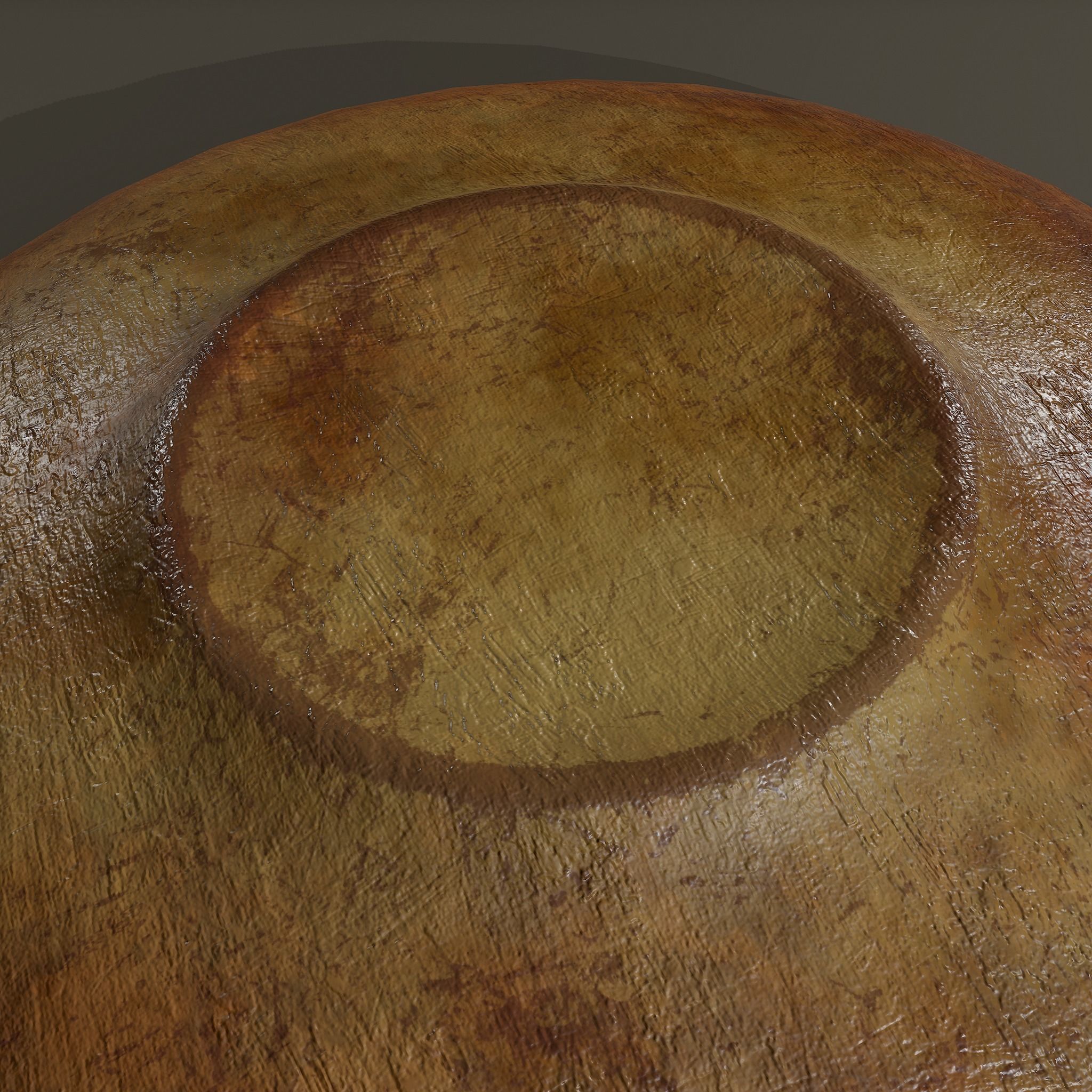 Terracotta Plate Free low-poly 3D model_14