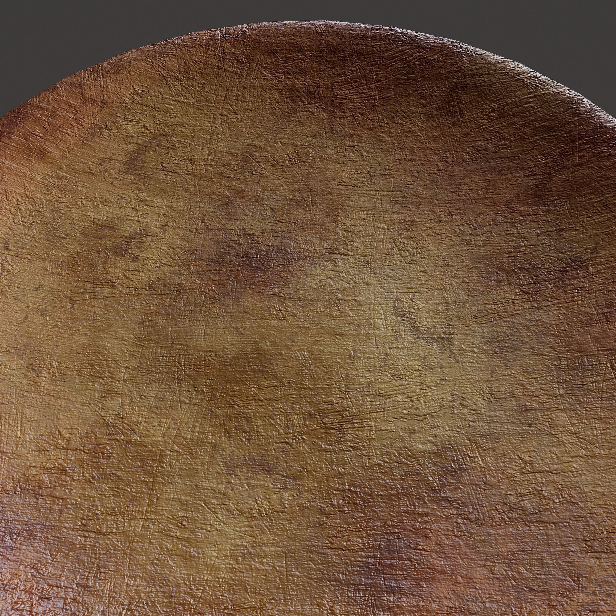 Terracotta Plate Free low-poly 3D model_19