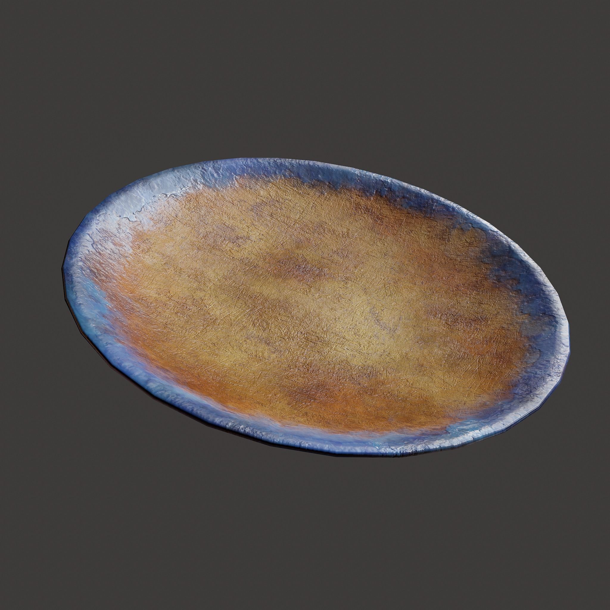 Terracotta Plate Free low-poly 3D model_21
