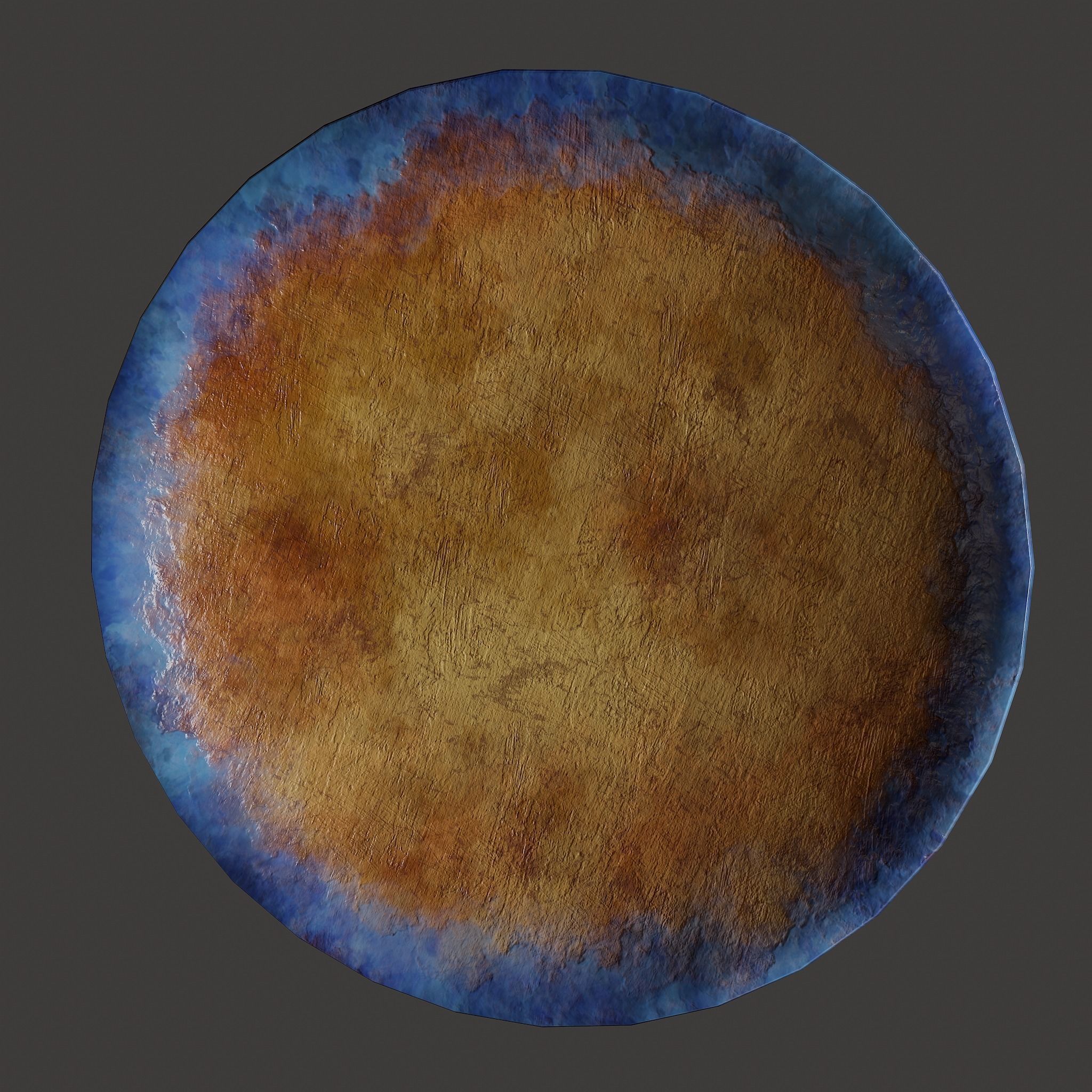 Terracotta Plate Free low-poly 3D model_24