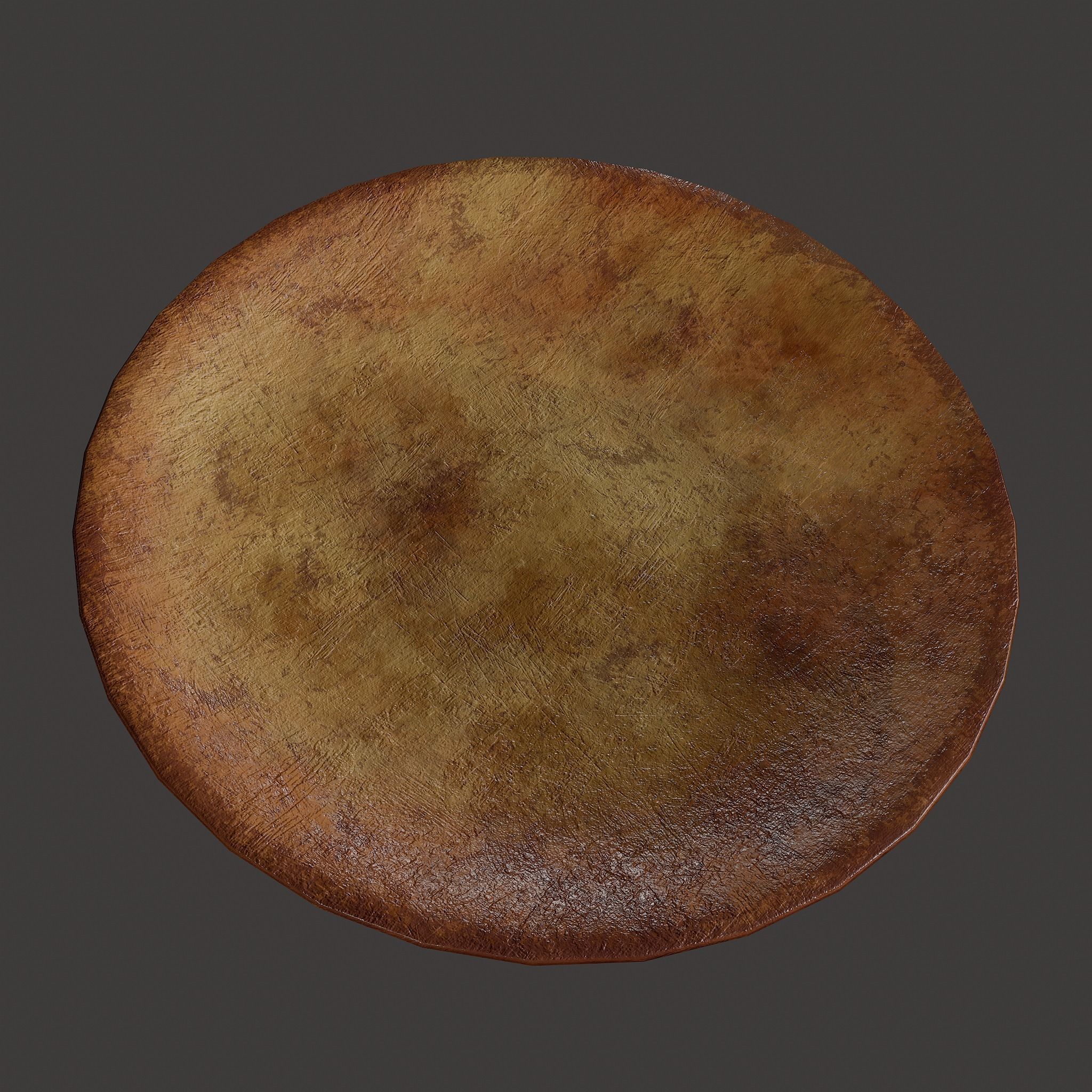 Terracotta Plate Free low-poly 3D model_16