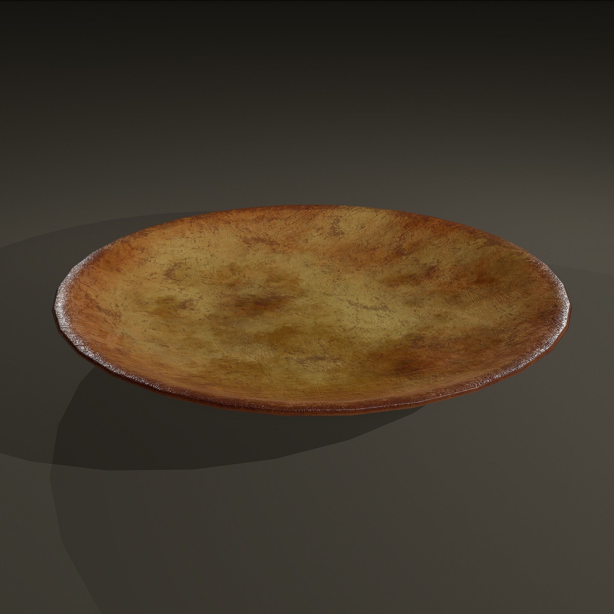 Terracotta Plate Free low-poly 3D model_5