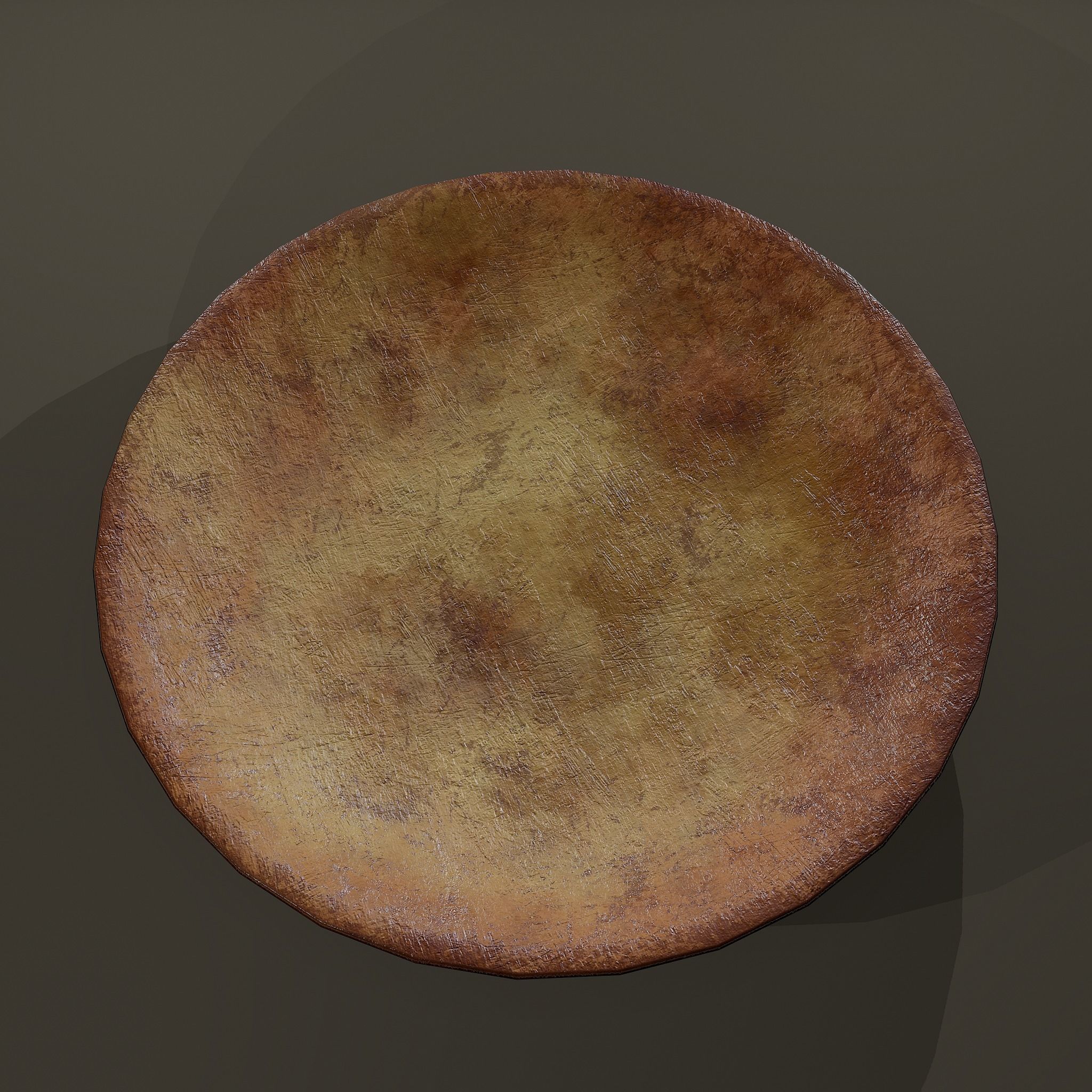 Terracotta Plate Free low-poly 3D model_8