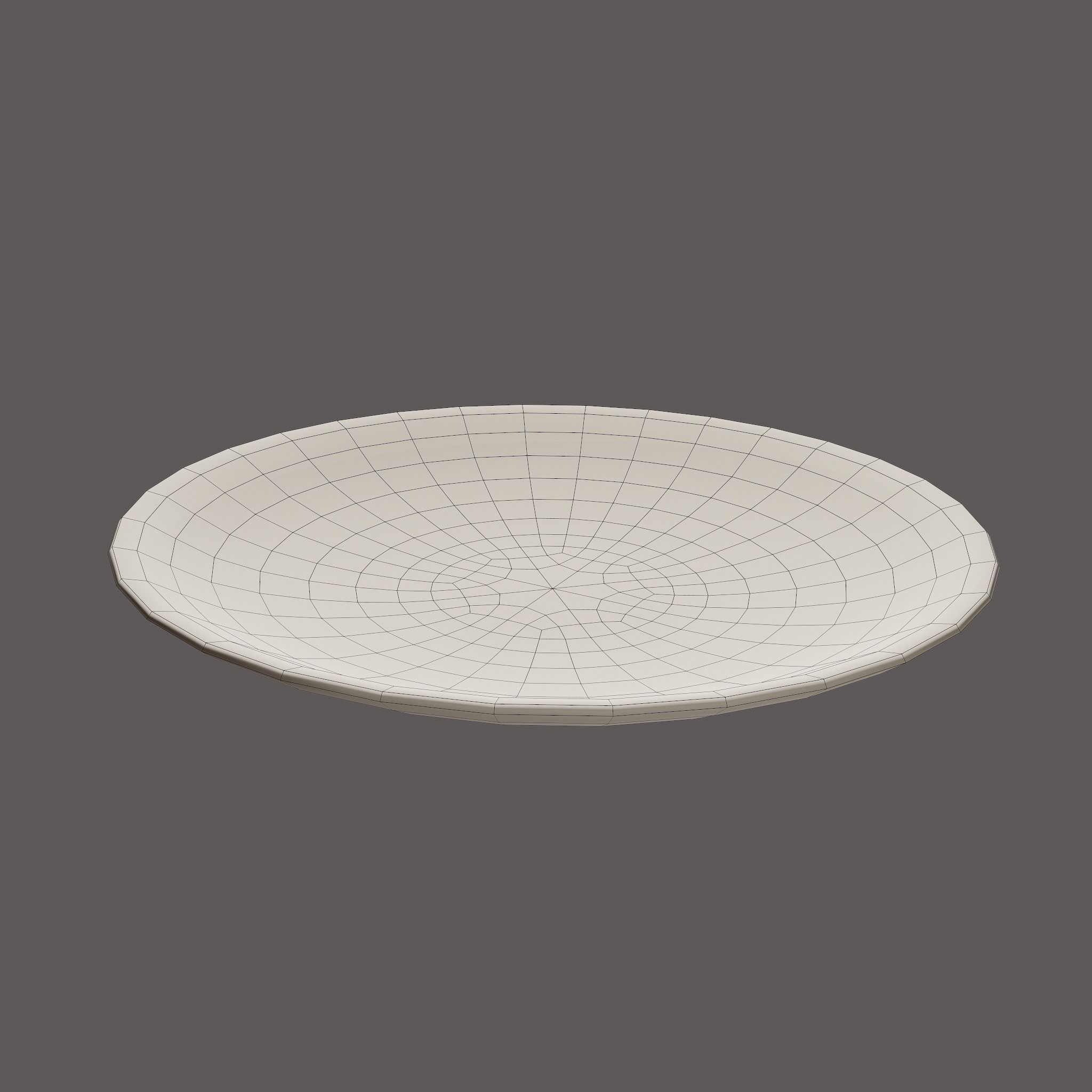 Terracotta Plate Free low-poly 3D model_30