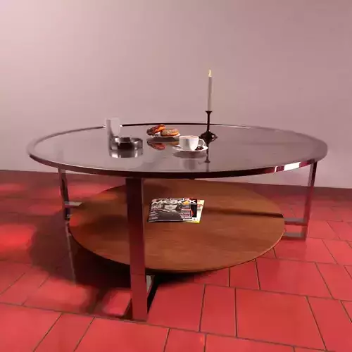 Realistic Table coffee with round top