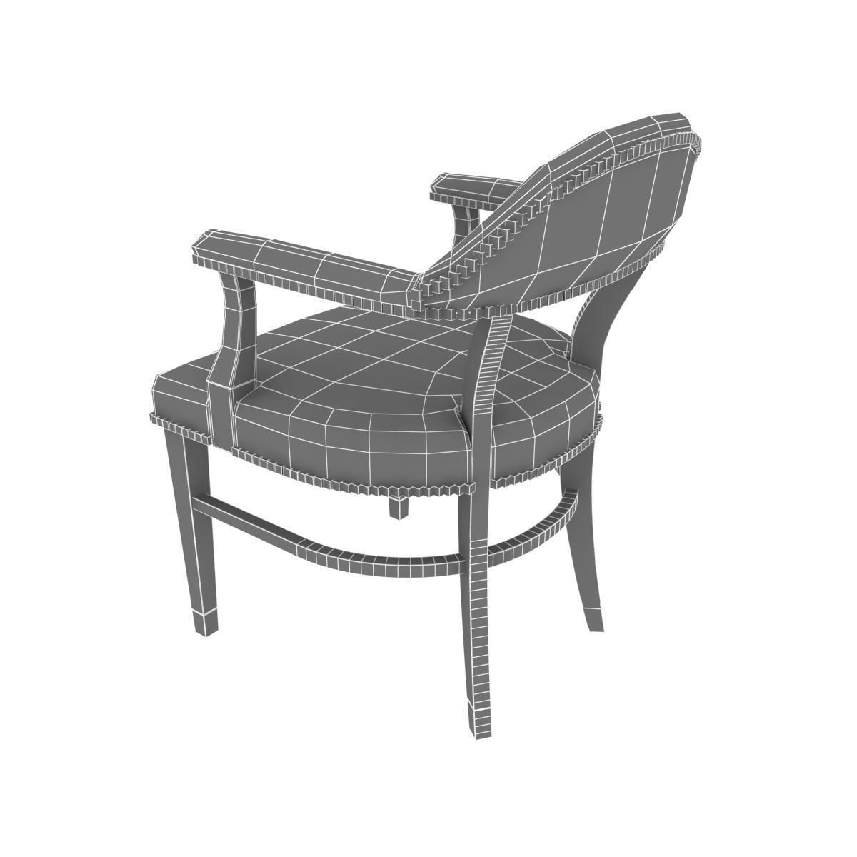 Charter furniture dining arm chair 3d model 3D model_7