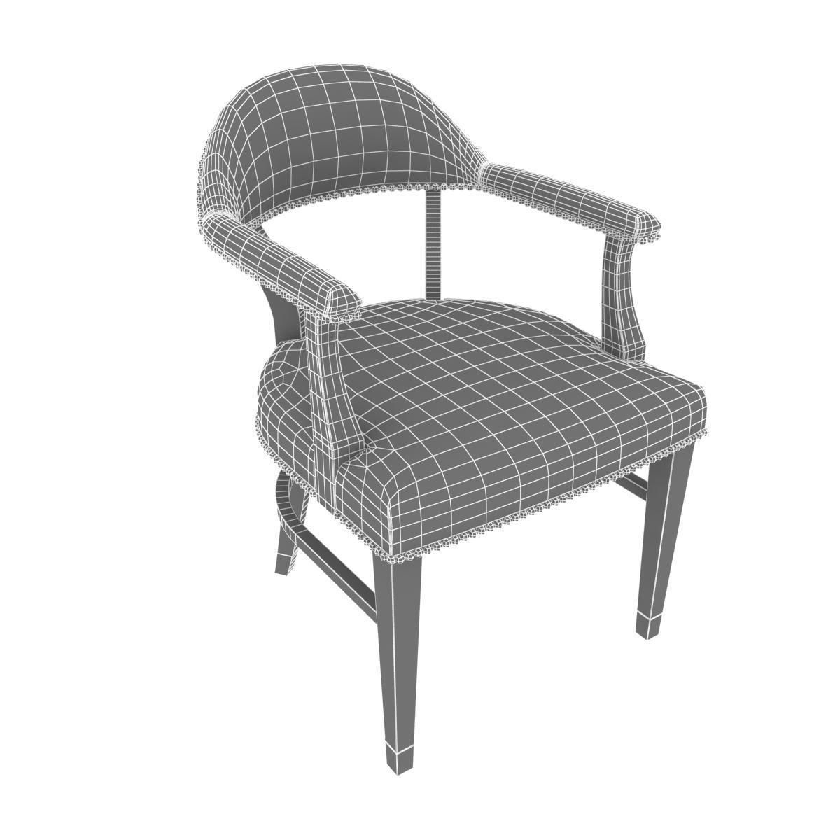 Charter furniture dining arm chair 3d model 3D model_10