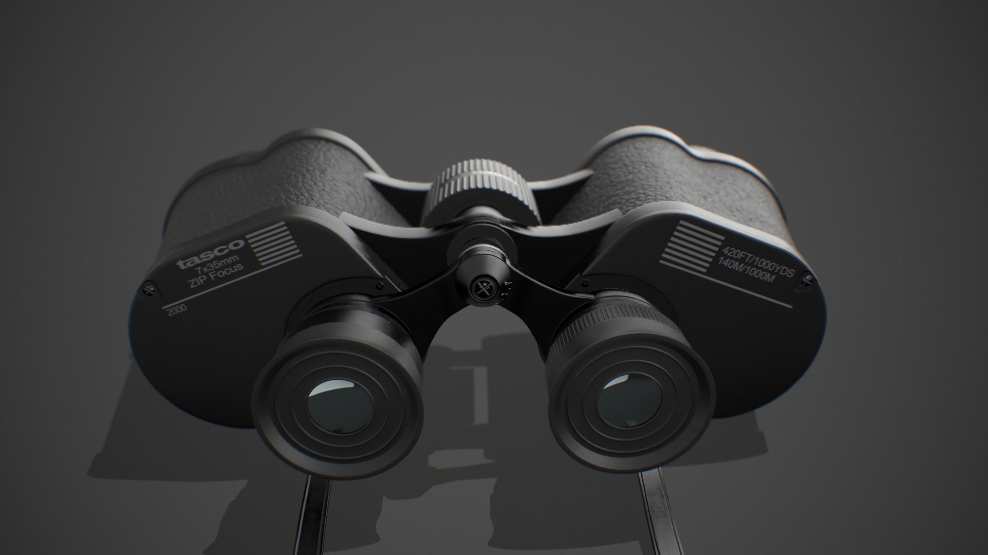 Binoculars 3D model_2