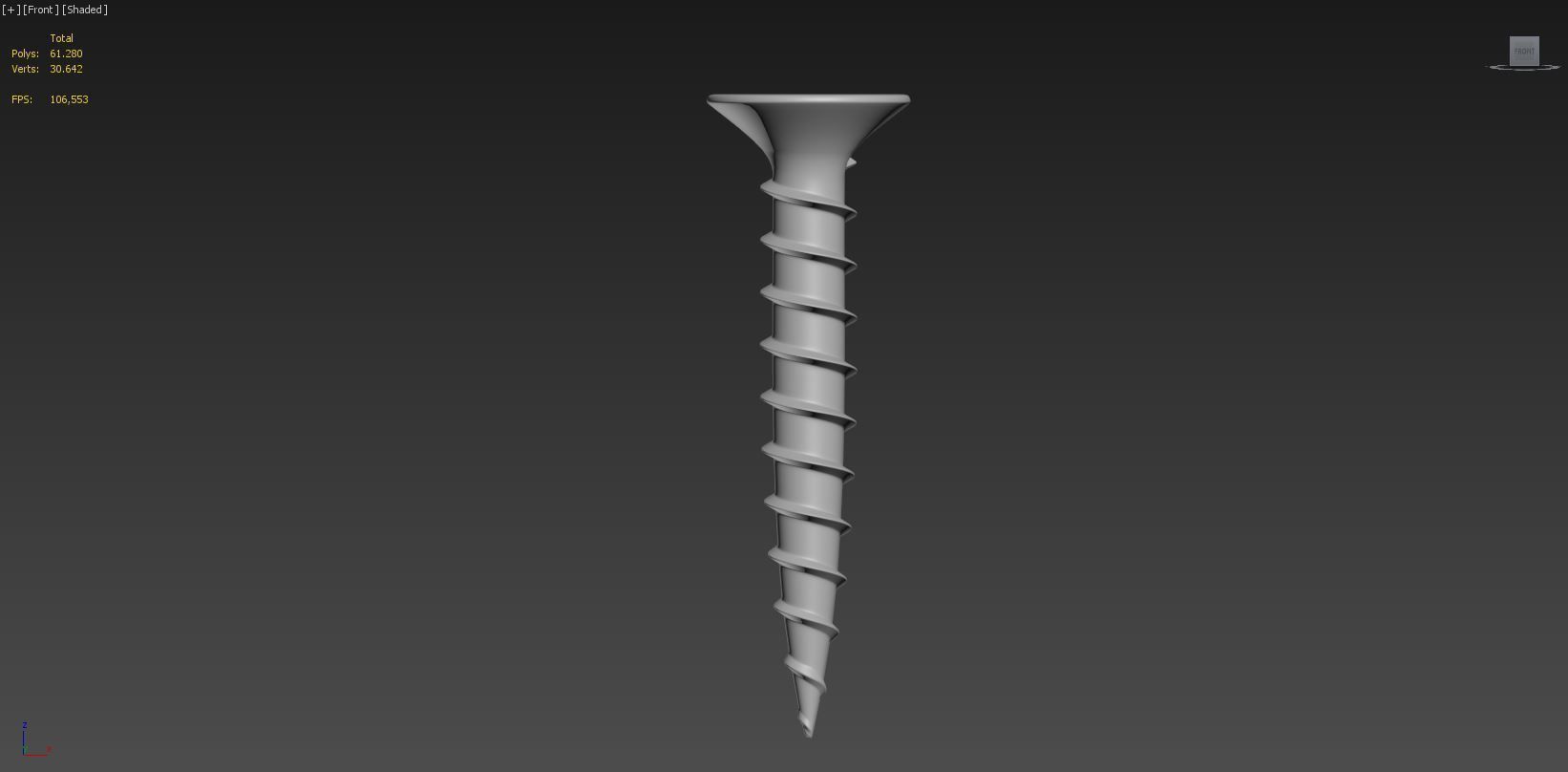 Screw 3D print model 3D model 3D printable CGTrader