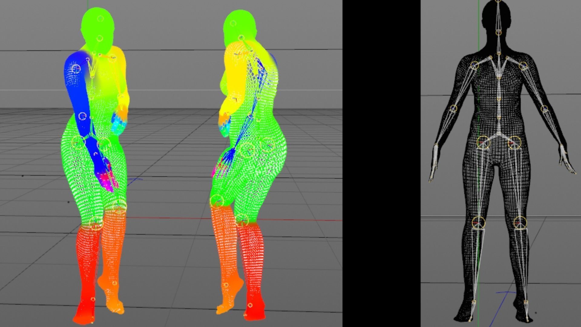 Scan sporty female rigged 02 Low-poly 3D model_5