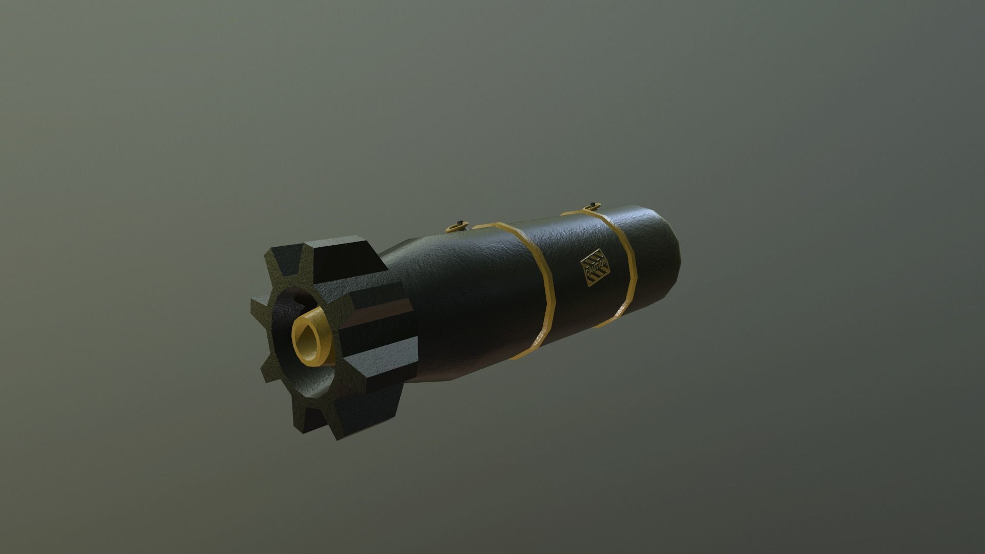 Bomb Military 3D Model Low-poly 3D model_2