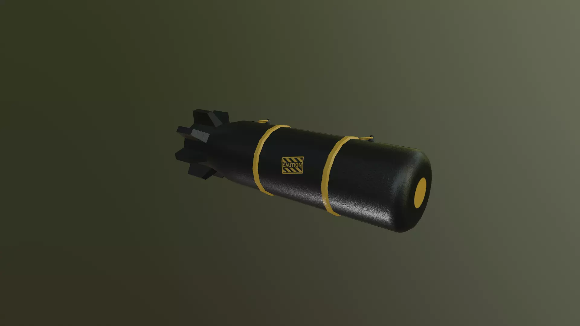 Bomb Military 3D Model Low-poly 3D model_0
