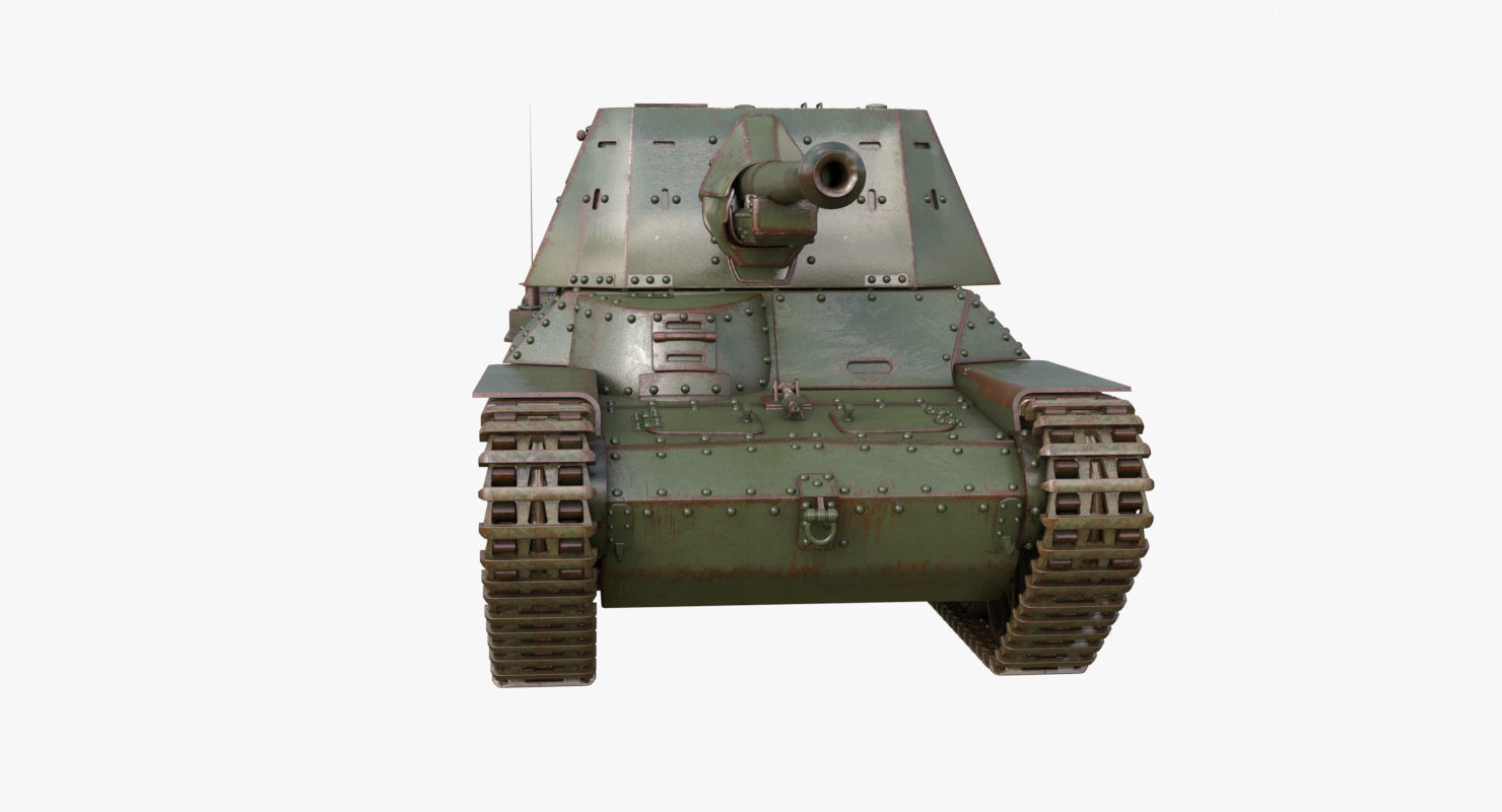 Tank Type 3 Ho Ni III Japan Mental Ray 3D model_35