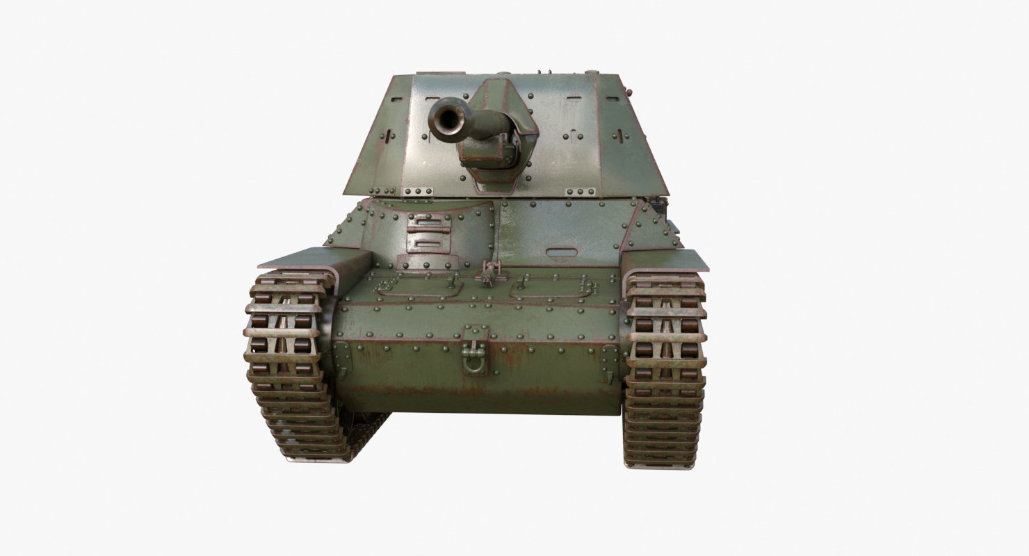 Tank Type 3 Ho Ni III Japan Mental Ray 3D model_34