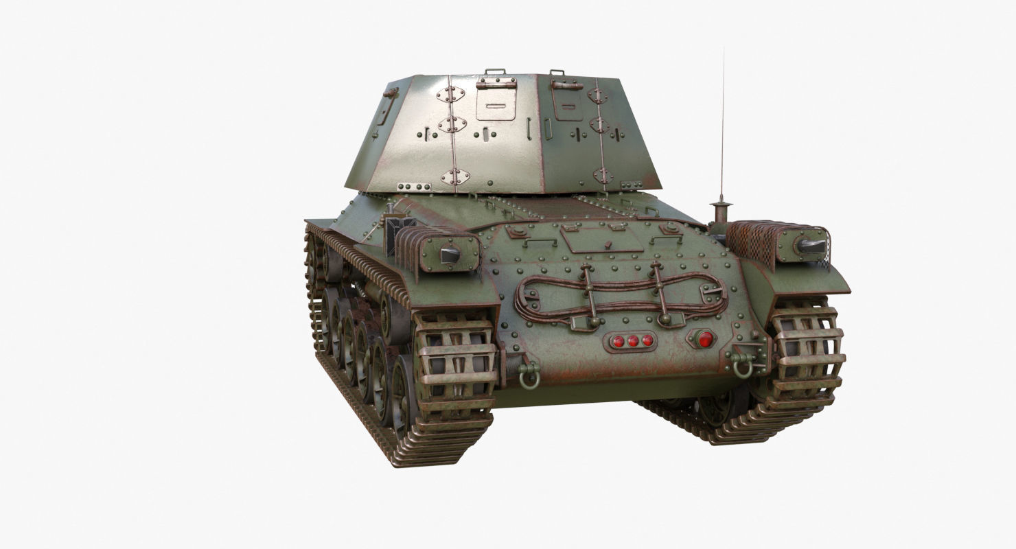 Tank Type 3 Ho Ni III Japan Mental Ray 3D model_54