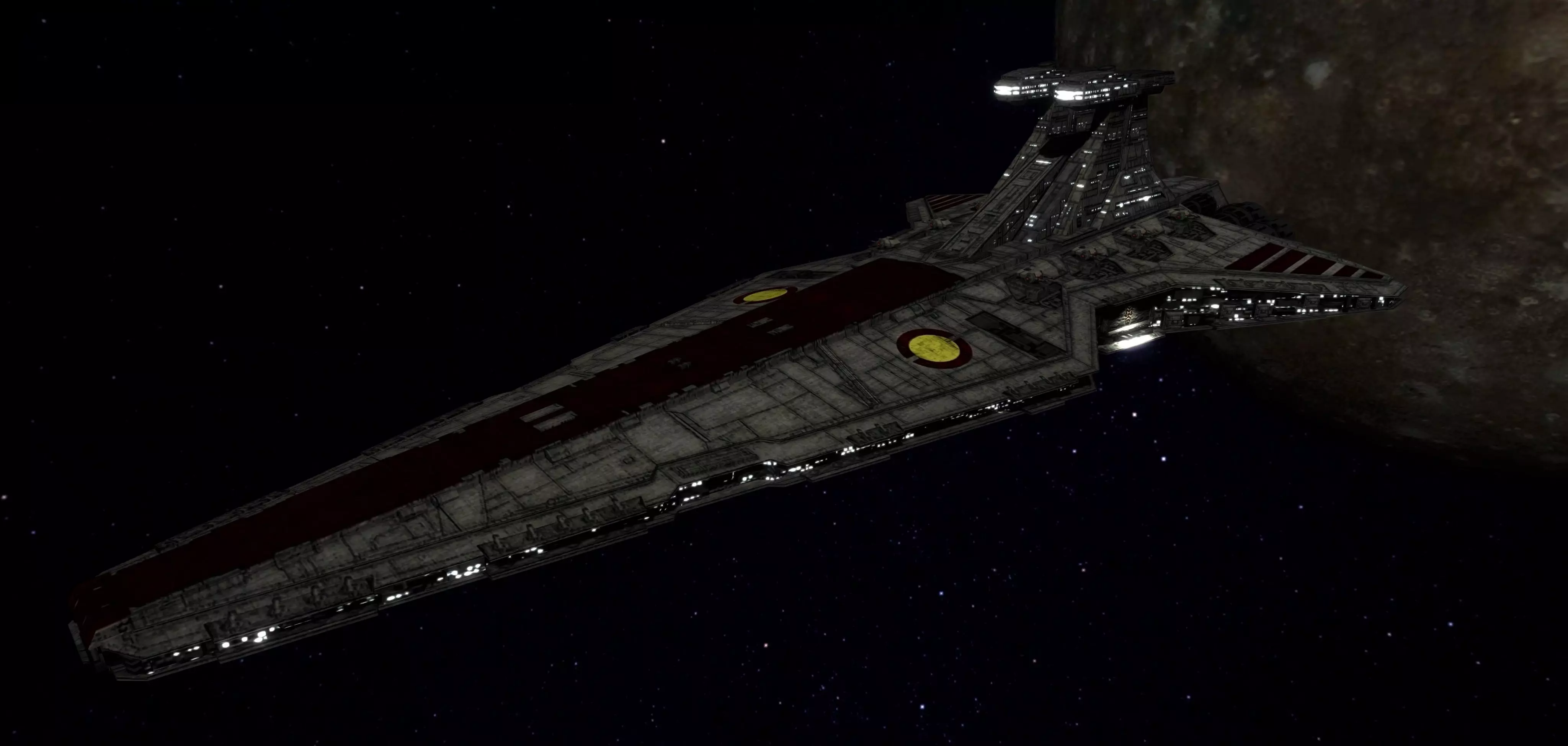 STAR WARS - VENATOR CLASS DESTROYER Low-poly 3D model_0