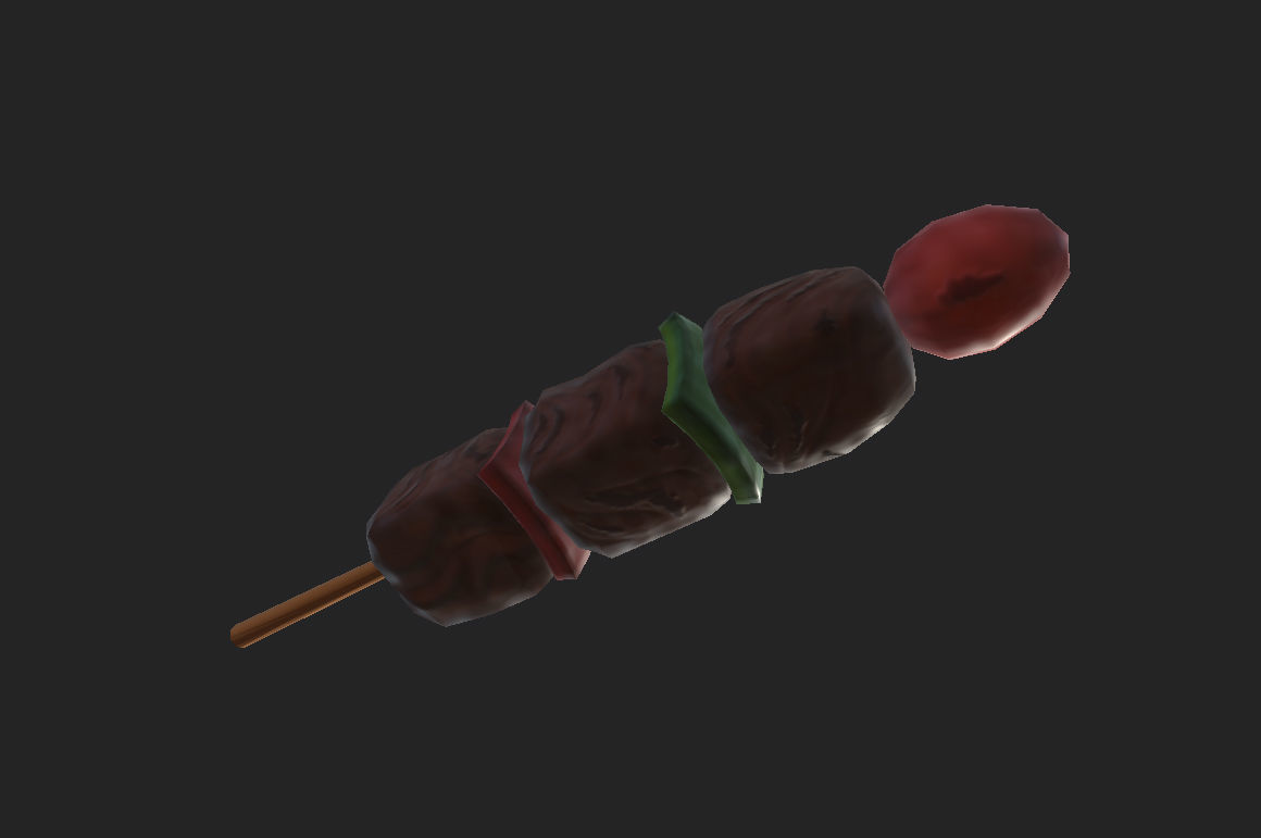 BBQ Skewer  Low-poly 3D model_18
