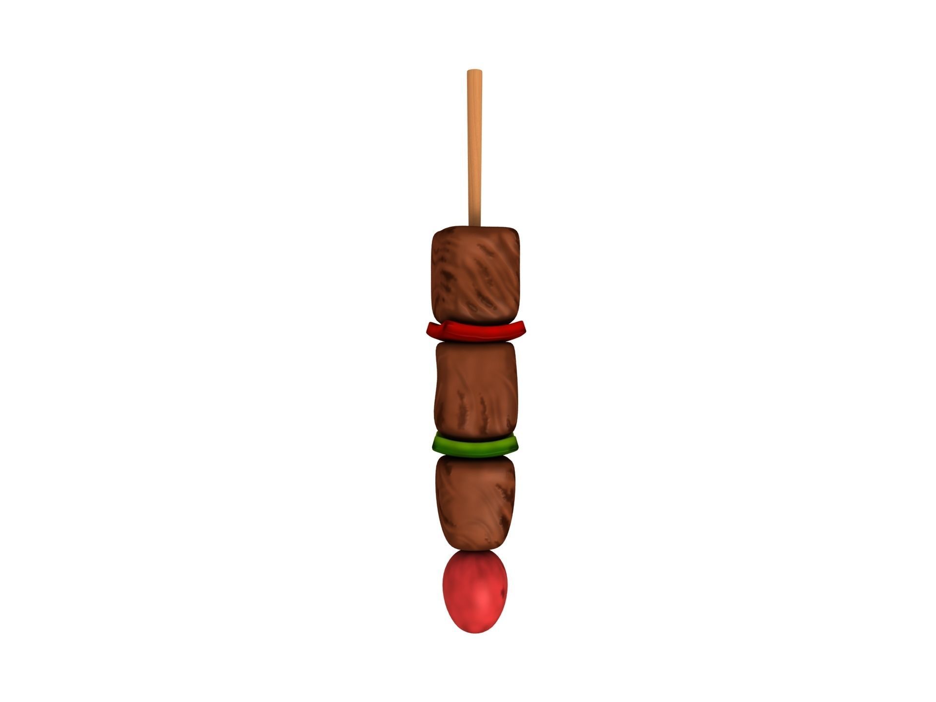 BBQ Skewer  Low-poly 3D model_6