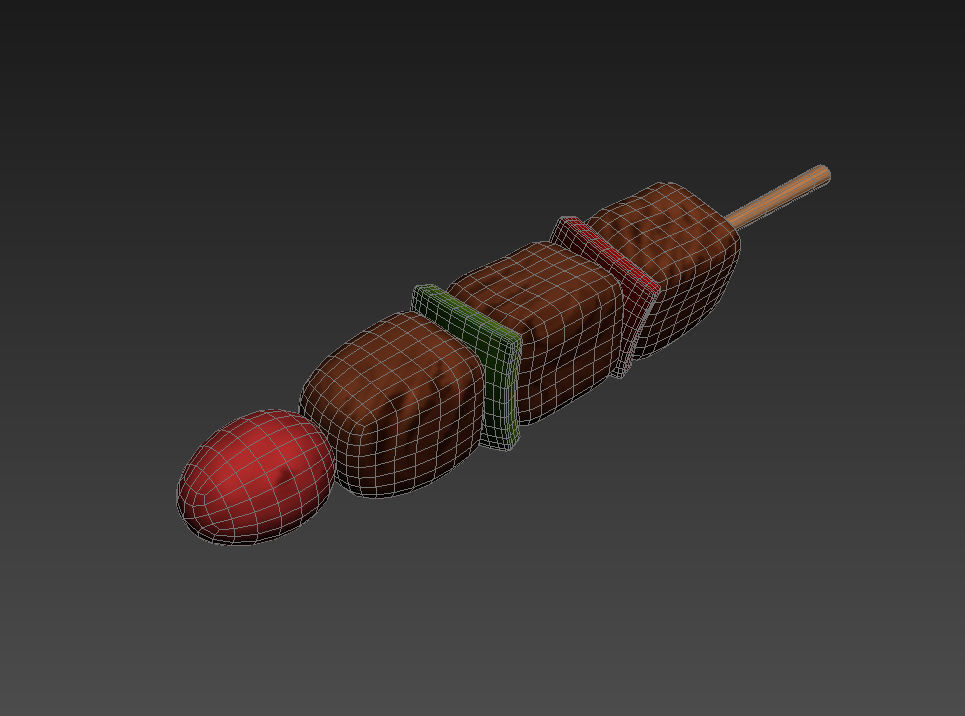 BBQ Skewer  Low-poly 3D model_8