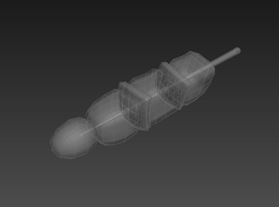 BBQ Skewer  Low-poly 3D model_10