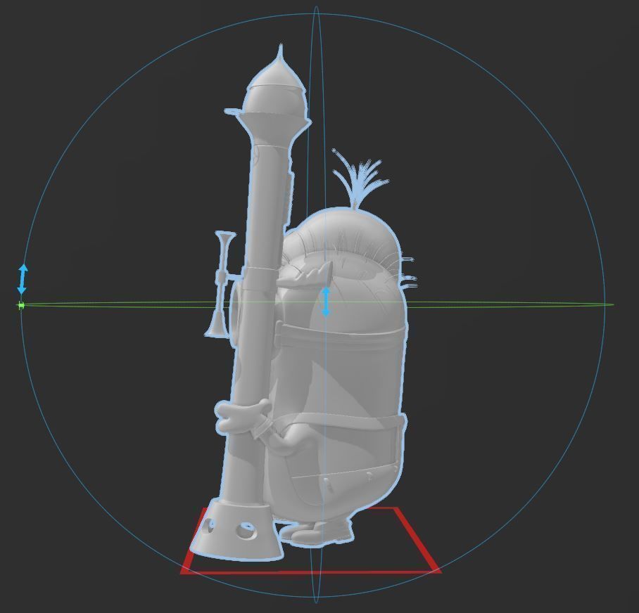 Minions  - with Rocket Launcher 3D print model_2