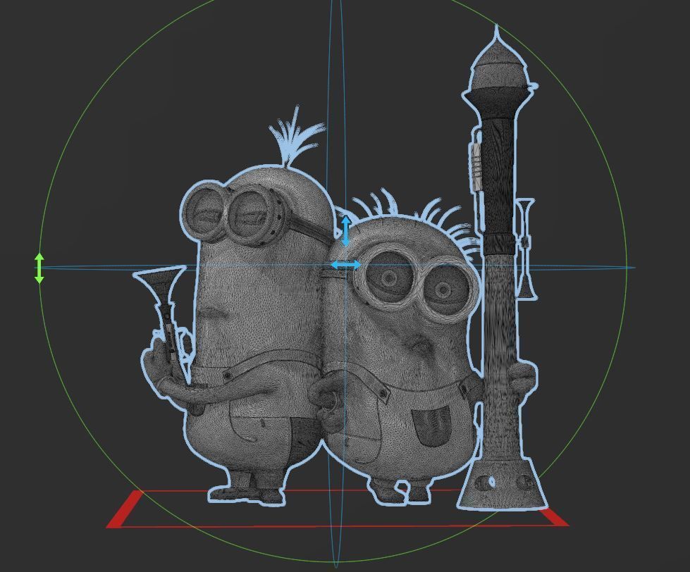 Minions  - with Rocket Launcher 3D print model_5