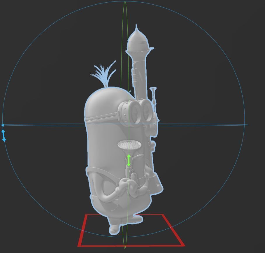 Minions  - with Rocket Launcher 3D print model_4