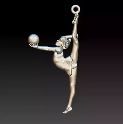 Gymnastic girl 3D print model