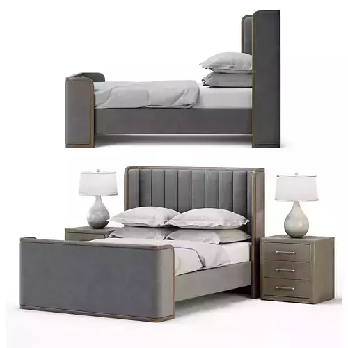  RH ASTON FABRIC BED