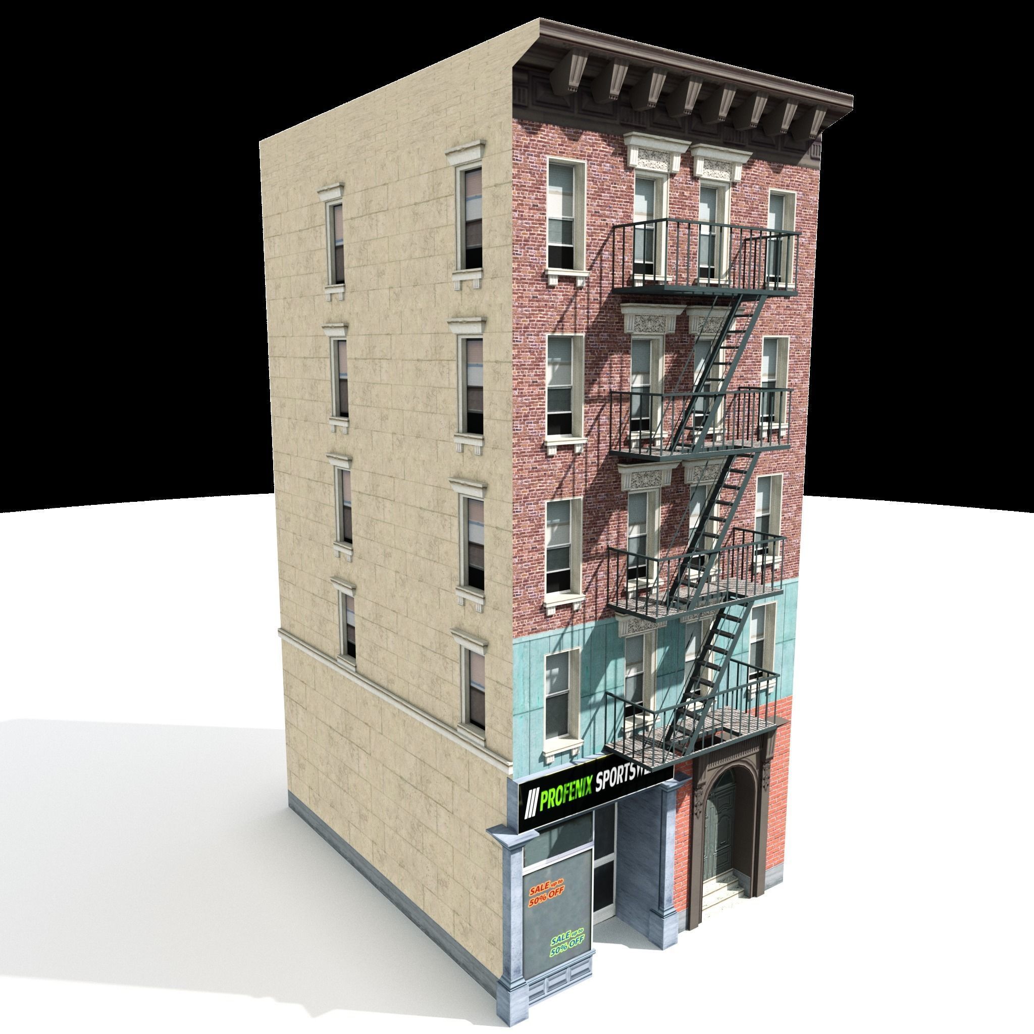 Nyc Building 01 Low-poly 3D model_1