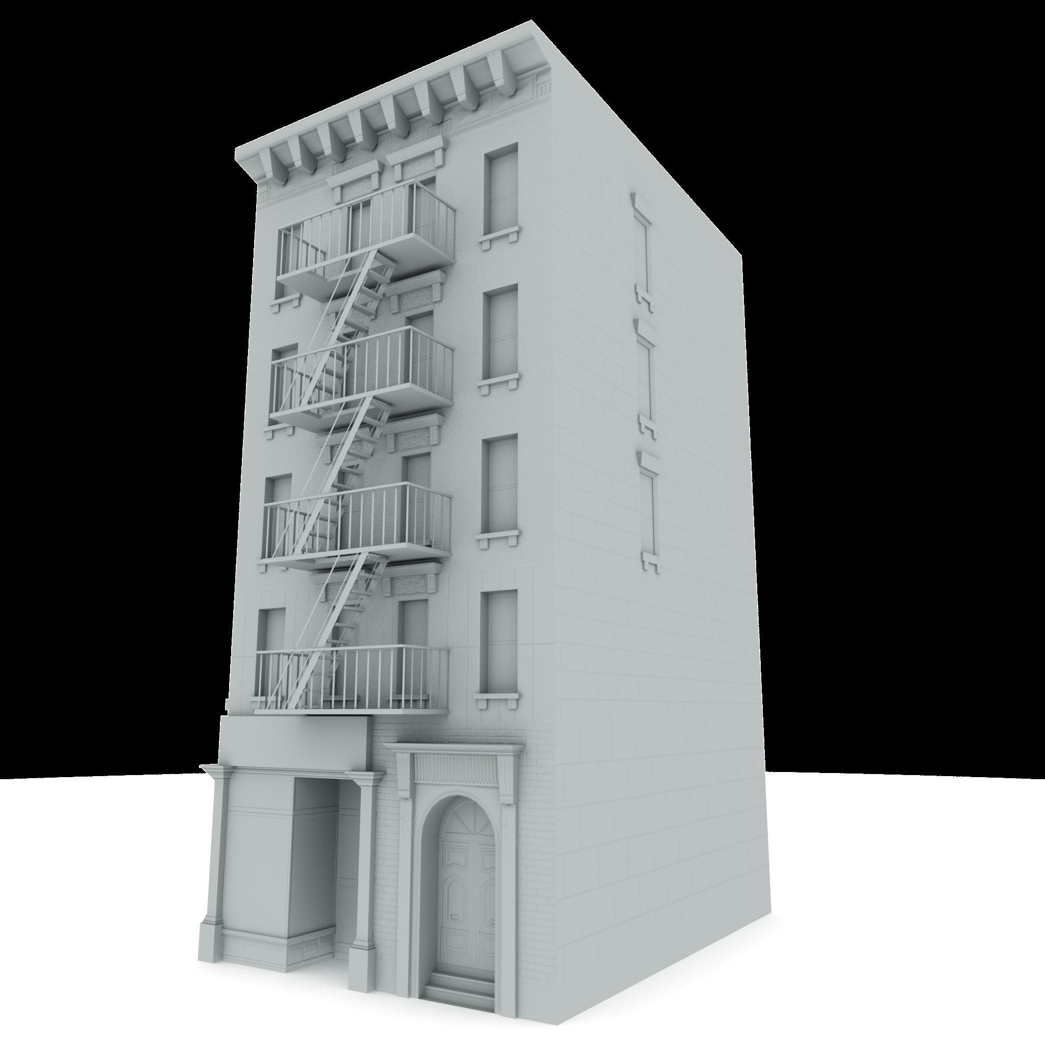 Nyc Building 01 Low-poly 3D model_5