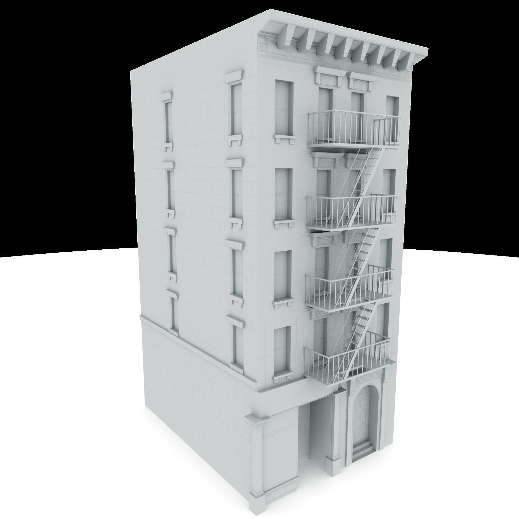 Nyc Building 01 Low-poly 3D model_2